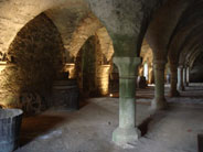Le cellier de l'abbaye de Beauport